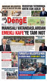 MANİSA'DA DENGE