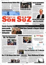 SİİRT’TE SON SÖZ